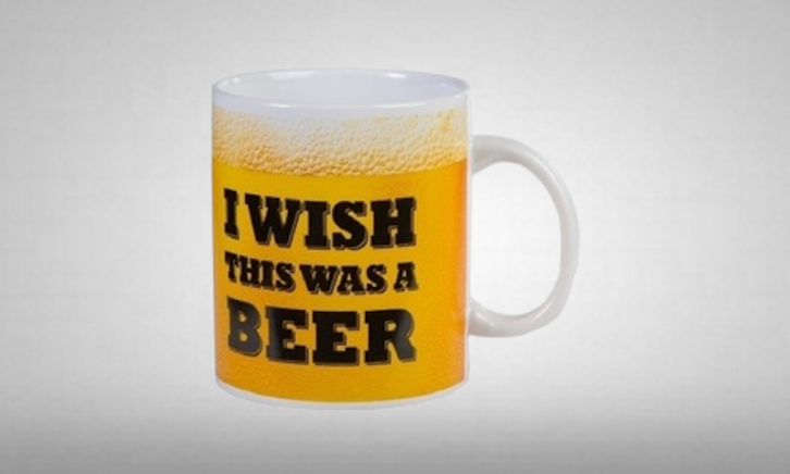 Koffiebeker met bierafdruk | Bierbeker